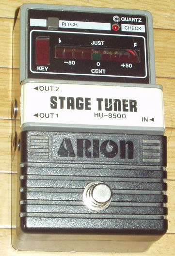 ARION STAGE TUNER トゥルーバイパス化 ギター・エフェクターの自作